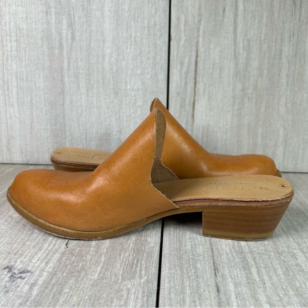 Sevilla Smith x Teddi Joelle Slip On Leather Handcrafted Mule Womens Size 5.5 35 - Picture 2 of 10